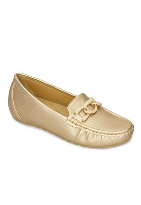 Mocasines Para Mujer Bata Comfit Champaña Irma