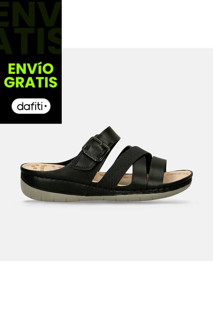Sandalias Para Mujer Bata Comfit Negro Jylta