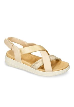 Sandalias Beige-Oro Bata Comfit Mag Mujer
