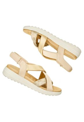 Sandalias Beige-Oro Bata Comfit Mag Mujer