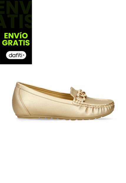 Mocasines Para Mujer Bata Comfit Champaña Irma