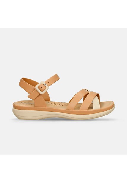 Sandalias Para Mujer Bata Comfit Camel Jilmar