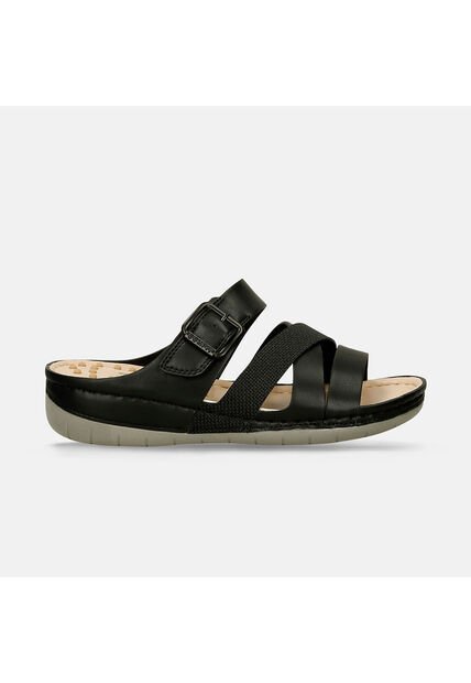Sandalias Para Mujer Bata Comfit Negro Jylta