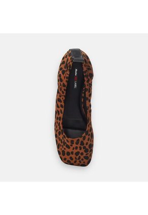 Baletas Para Mujer Bata Red Label Animal Print Lety Jasmine