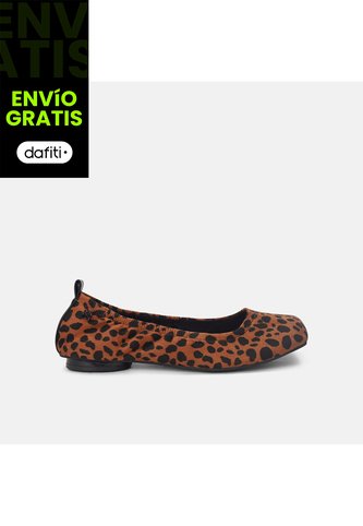 Baletas Para Mujer Bata Red Label Animal Print Lety Jasmine BATA RED LABEL