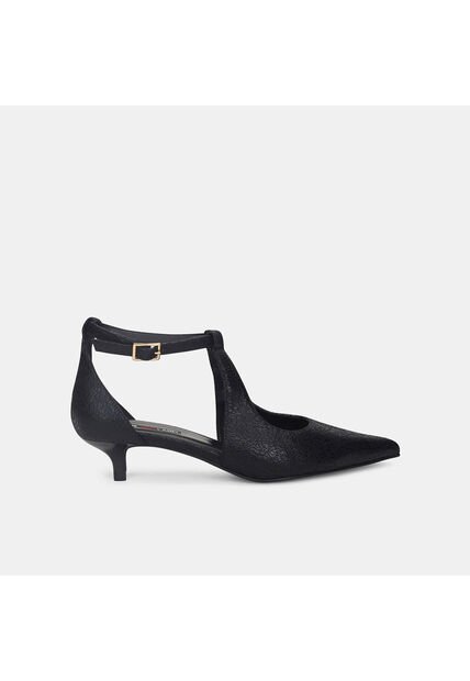 Tacones Para Mujer Bata Red Label Negro Peony