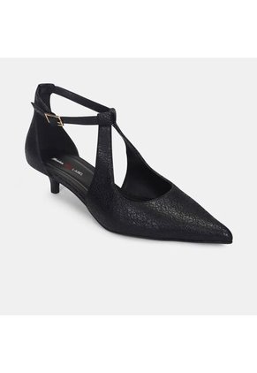 Tacones Para Mujer Bata Red Label Negro Peony