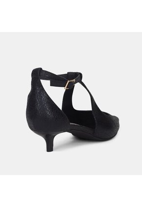 Tacones Para Mujer Bata Red Label Negro Peony