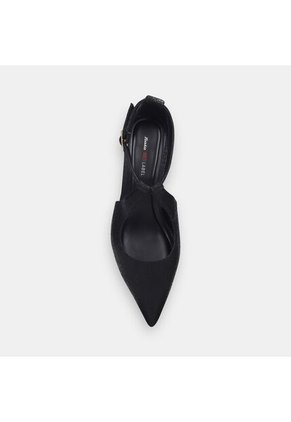 Tacones Para Mujer Bata Red Label Negro Peony