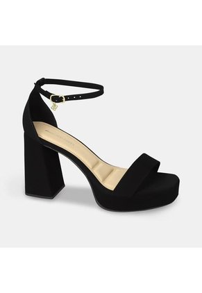 Sandalias Para Mujer Bata Red Label Negro Jin Dance