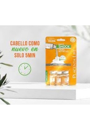 Ampolleta Capilar Placenta Life Shock Hidro Nutritivo 10ml X 3Unidades