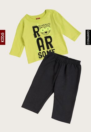 Conjunto Amarillo Neón-Negro Bee Loop