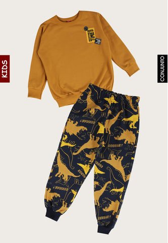 Bee Loop - Conjunto Café-Azul Navy Bee Loop