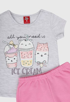 Conjunto Gris Multicolor Bee Loop