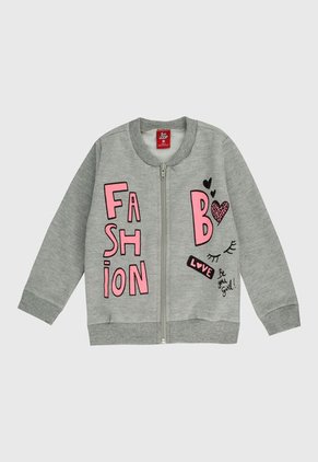 Sudadera Gris-Rosa Bee Loop