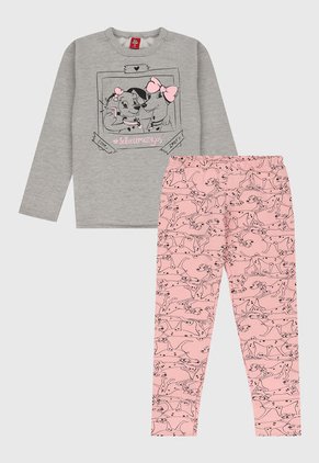 Conjunto Gris-Rosa-Negro Bee Loop