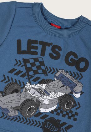 Conjunto Azul Petróleo-Negro-Gris Bee Loop