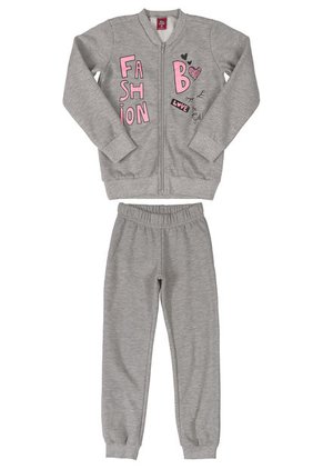 Sudadera Gris-Rosado Bee Loop