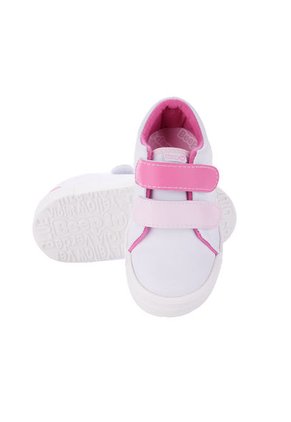 TENIS VELCRO BLANCO - FUCSIA   BEEP IN ELA