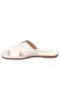 Sandalia Plana Slide Casual Blanco-Marfil Beira Rio de Beira Rio