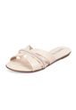 Sandalia Plana Flat Casual Blanco-Crema-Cristal Beira Rio de Beira Rio