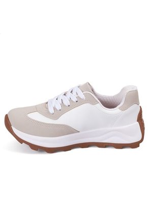 Tenis LifeStyle Blanco-Gris Athleisure Beira Rio
