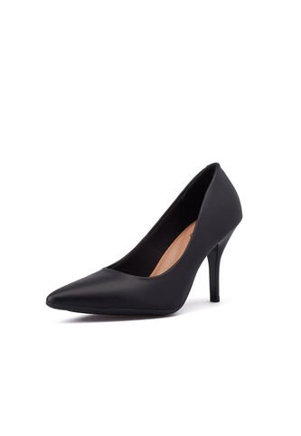 Price Shoes Tacon Cerrado Puntudo Para  Mujer 0224122-1300NEGRO Beira Rio