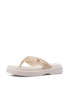 Sandalia Playera Para Mujer Beira Rio 0228537-102CREMA