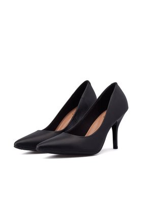 Price Shoes Tacon Cerrado Puntudo Para  Mujer 0224122-1300NEGRO