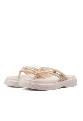 Sandalia Playera Para Mujer Beira Rio 0228537-102CREMA