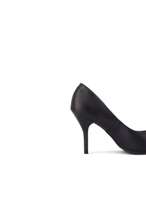 Price Shoes Tacon Cerrado Puntudo Para  Mujer 0224122-1300NEGRO