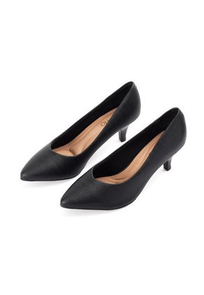 Price Shoes Tacon Cerrado Mujer 0224076-1301NEGRO