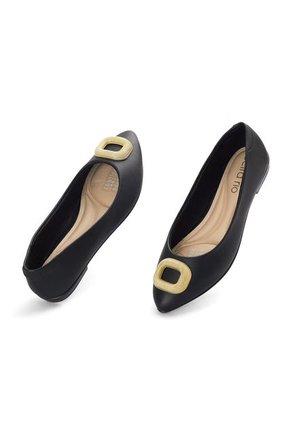 Baleta Negro- Plata Beira Rio