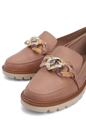 Mocasín Nude-Beige-Dorado Beira Rio