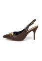 Tacon Alto Slingback Coñac Napa Beira Rio de Beira Rio