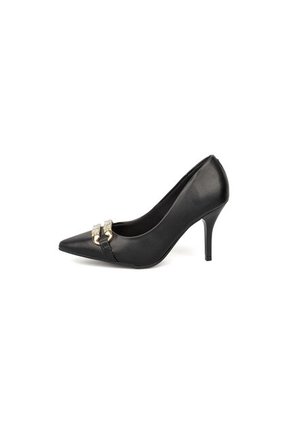 Tacon Stiletto Alto Negro Napa Beira Rio