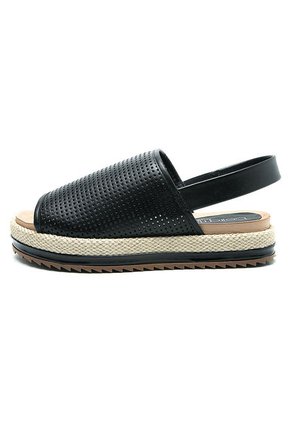 Plataforma Negro-Beige Beira Rio