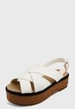 Sandalia Blanco-Beige Beira Rio de Beira Rio