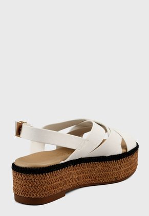 Sandalia Blanco-Beige Beira Rio