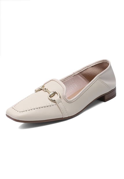Zapato Casual Crema-Dorado Beira Rio