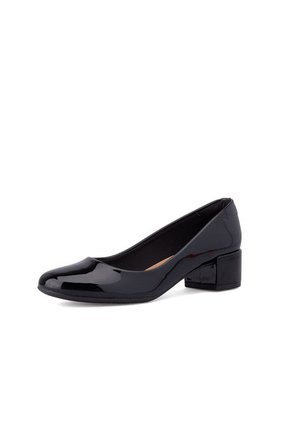 Tacon Medio Verniz Negro Beira Rio