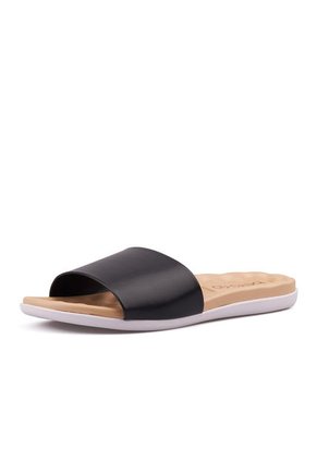 Sandalia Plana Negro Turim Beira Rio