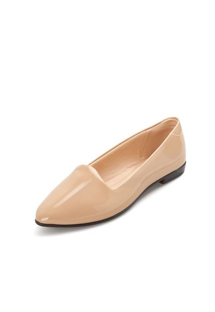 Baleta Verniz Beige Beira Rio
