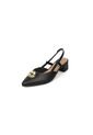 Tacon Bajo Cuadrado Slingback Negro Beira Rio de Beira Rio