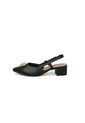 Tacon Bajo Cuadrado Slingback Negro Beira Rio de Beira Rio