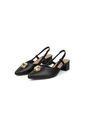 Tacon Bajo Cuadrado Slingback Negro Beira Rio de Beira Rio