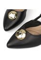 Tacon Bajo Cuadrado Slingback Negro Beira Rio de Beira Rio