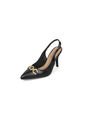 Tacon Alto Slingback Negro Napa Beira Rio de Beira Rio