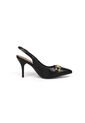 Tacon Alto Slingback Negro Napa Beira Rio de Beira Rio