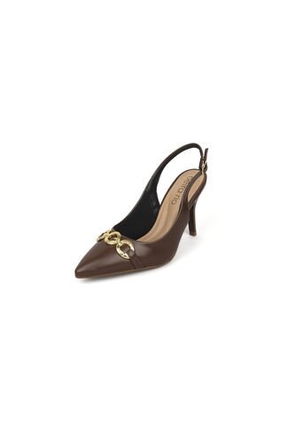Tacon Alto Slingback Coñac Napa Beira Rio Beira Rio